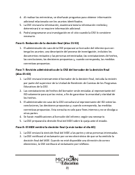 Quejas Ante El Estado Sobre Educacion Especial: Procedimientos Y Formularios Modelo - Michigan (Spanish), Page 15