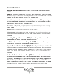 Quejas Ante El Estado Sobre Educacion Especial: Procedimientos Y Formularios Modelo - Michigan (Spanish), Page 21