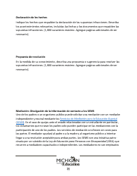 Quejas Ante El Estado Sobre Educacion Especial: Procedimientos Y Formularios Modelo - Michigan (Spanish), Page 26