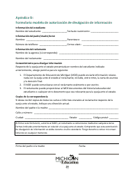 Quejas Ante El Estado Sobre Educacion Especial: Procedimientos Y Formularios Modelo - Michigan (Spanish), Page 29