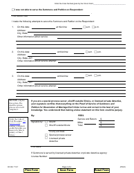 Form DV-SU113.7 Summons Petition for Dissolution of Marriage/Civil Union - Illinois, Page 4