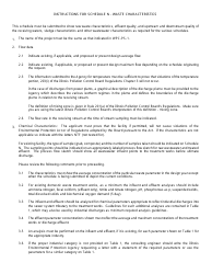 Document preview: Form IL532-0019 (WPC159) Schedule H Waste Characteristics - Illinois