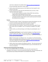 Form CCT100 Instructions - Plaintiff&#039;s Statement of Claim - Minnesota, Page 5