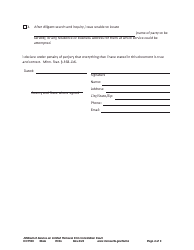 Form CCT503 Affidavit of Service on Limited Removal From Conciliation Court - Minnesota, Page 2