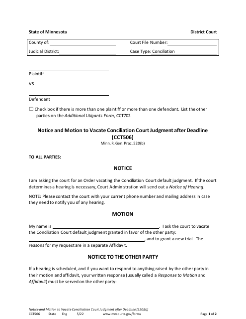 Form CCT506 Fill Out Sign Online and Download Printable PDF