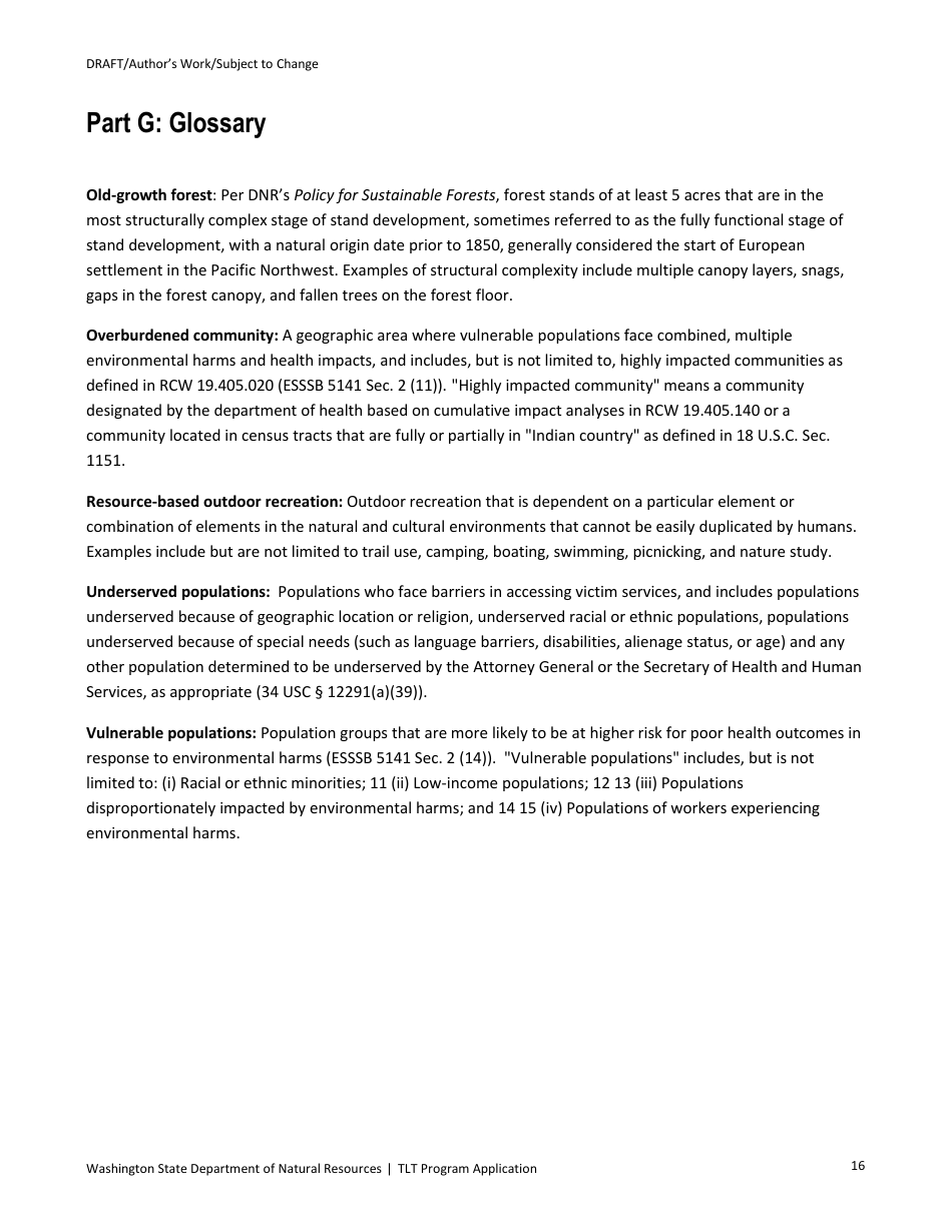 Trust Land Transfer Program Parcel Application - Washington, Page 17