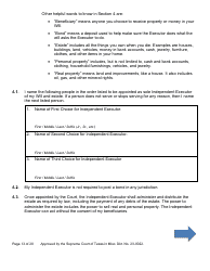 Will Form for a Married Person Who Has Children - Texas, Page 13