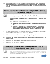 Will Form for a Married Person Who Has Children - Texas, Page 14
