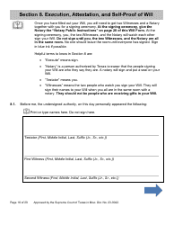 Will Form for a Married Person Who Has Children - Texas, Page 16