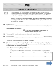 Will Form for a Married Person Who Has Children - Texas, Page 3
