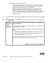 Will Form for a Married Person Who Has Children - Texas, Page 6