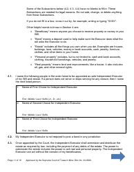 Will Form for a Person Who Is Single, Widowed, or Divorced and Who Has Children - Texas, Page 11