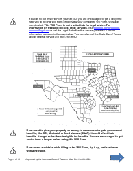 Will Form for a Person Who Is Single, Widowed, or Divorced and Who Has Children - Texas, Page 2