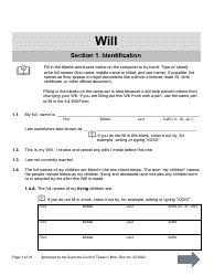 Will Form for a Person Who Is Single, Widowed, or Divorced and Who Has Children - Texas, Page 3