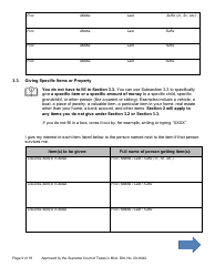 Will Form for a Person Who Is Single, Widowed, or Divorced and Who Has Children - Texas, Page 9