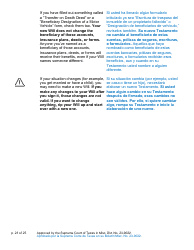 Will Form for a Person Who Is Single, Widowed, or Divorced and Does Not Have Children - Texas (English/Spanish), Page 23