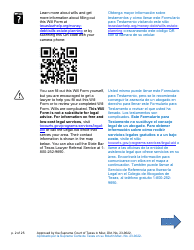 Will Form for a Person Who Is Single, Widowed, or Divorced and Does Not Have Children - Texas (English/Spanish), Page 2