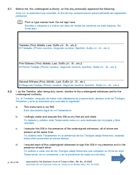Will Form for a Person Who Is Single, Widowed, or Divorced and Who Has Children - Texas (English/Spanish), Page 24
