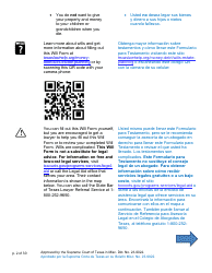 Will Form for a Person Who Is Single, Widowed, or Divorced and Who Has Children - Texas (English/Spanish), Page 2