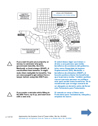 Will Form for a Person Who Is Single, Widowed, or Divorced and Who Has Children - Texas (English/Spanish), Page 3