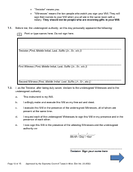 Will Form for a Married Person Who Does Not Have Children - Texas, Page 12