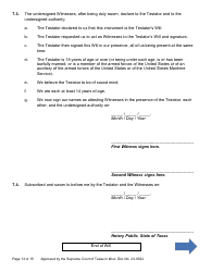 Will Form for a Married Person Who Does Not Have Children - Texas, Page 13