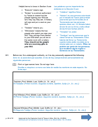 Will Form for a Married Person Who Has Children - Texas (English/Spanish), Page 26