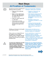 Will Form for a Married Person Who Has Children - Texas (English/Spanish), Page 30