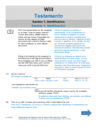 Will Form for a Married Person Who Has Children - Texas (English/Spanish), Page 4