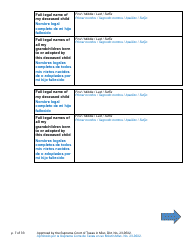 Will Form for a Married Person Who Has Children - Texas (English/Spanish), Page 7