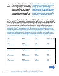 Will Form for a Married Person Who Does Not Have Children - Texas (English/Spanish), Page 11