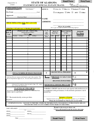 Document preview: Form D.F.C.6 Statement of Official in-State Travel - Alabama