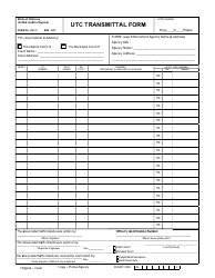 Document preview: Form UTC-3 Utc Transmittal Form - Alabama