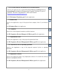 Checklist for Tennessee Non-depository Public Trust Company Charter Application - Tennessee, Page 4
