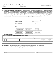 PBGC Form 710 Application for Electronic Direct Deposit, Page 2