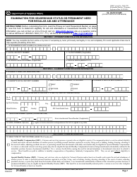 Document preview: VA Form 21-2680 Examination for Housebound Status or Permanent Need for Regular Aid and Attendance