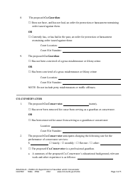 Form GAC502 Attachment to Petition for Appointment of Guardian and/or Conservator - Minnesota, Page 3