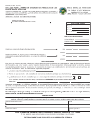 Document preview: Formulario BOE-266 Reclamo Para La Exencion De Impuestos Prediales De Los Propietarios De Casas - Santa Cruz County, California (Spanish)