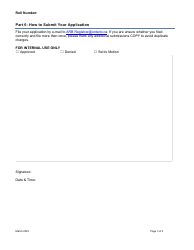 Palpable Error Application Form - Ontario, Canada, Page 3