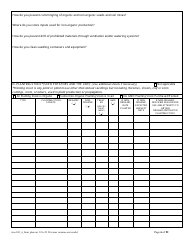 RICO Form 102 Organic Farm Plan Questionnaire - Rhode Island, Page 6