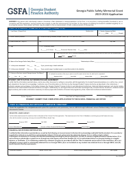Georgia Public Safety Memorial Grant Application - Georgia (United States), Page 2