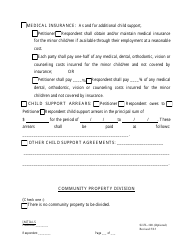 Form SJ-FL-100 Marital Settlement Agreement (Children) - County of San Joaquin, California, Page 5