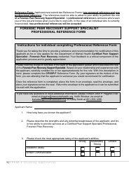Document preview: Forensic Peer Recovery Support Specialist Reference Form - Mississippi
