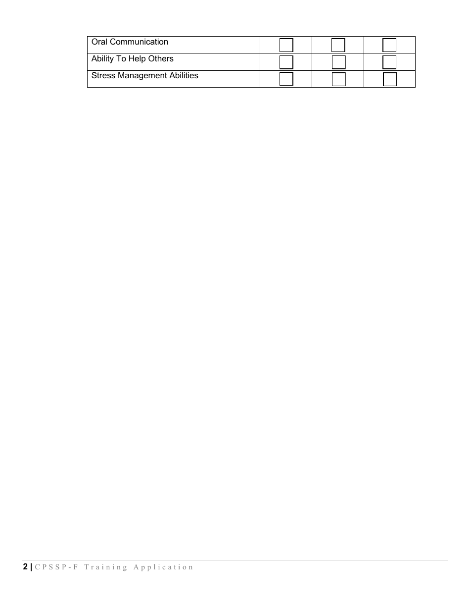 Forensic Peer Recovery Support Specialist Reference Form - Mississippi, Page 2