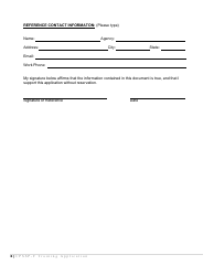 Forensic Peer Recovery Support Specialist Reference Form - Mississippi, Page 4