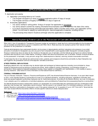 Guardianship Patient Application for the Therapeutic Use of Cannabis - New Hampshire, Page 2
