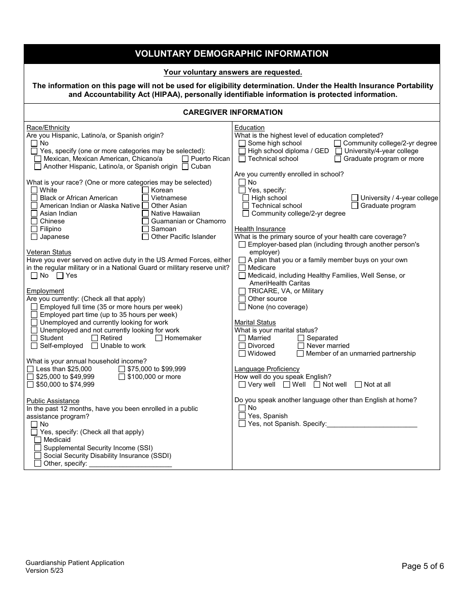 Guardianship Patient Application for the Therapeutic Use of Cannabis - New Hampshire, Page 7