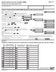 Forme 2496B Impot Minimum Sue Les Societes (Ims) - Ontario, Canada (French), Page 4