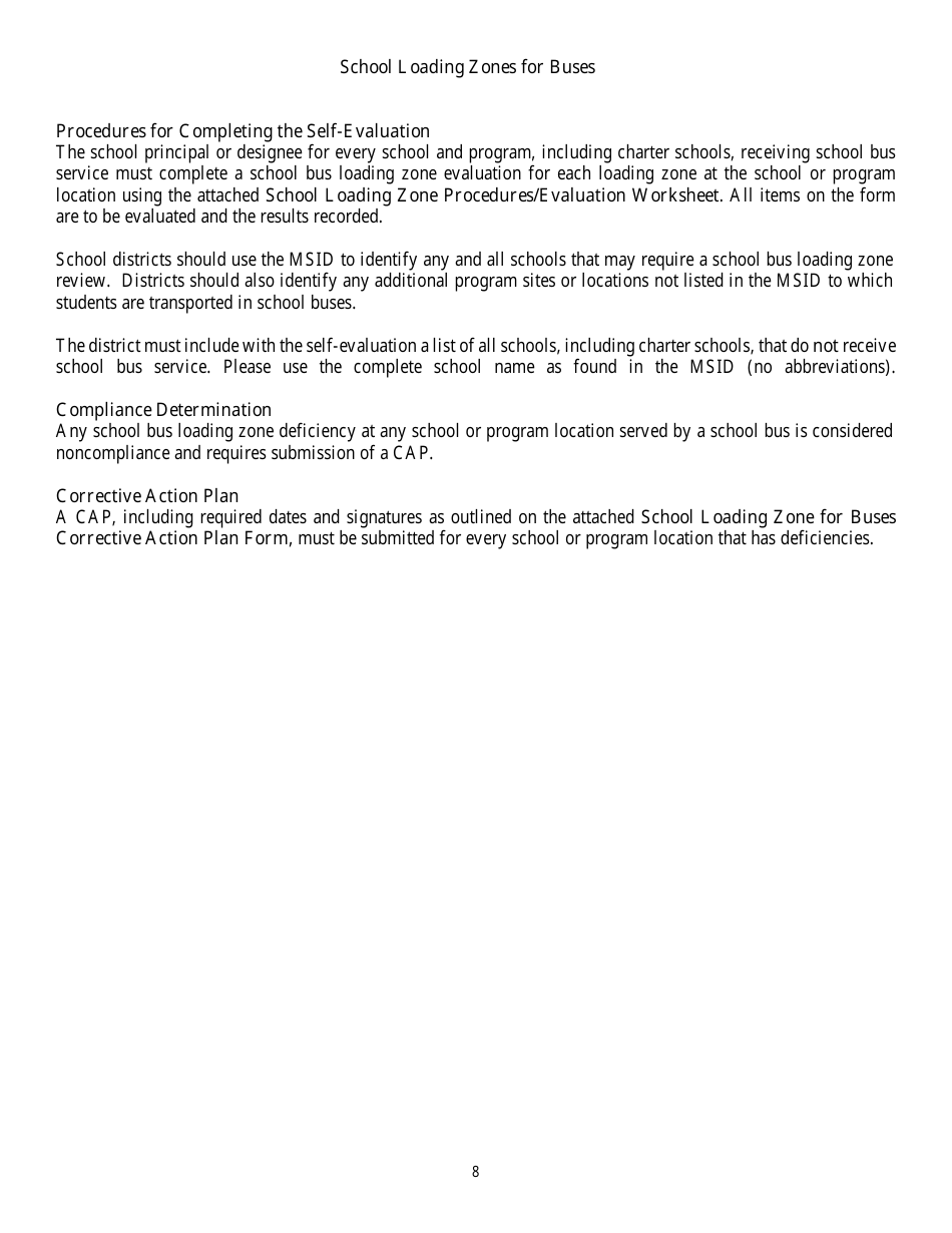 District School Transportation Monitoring Self-evaluation - Florida, Page 11