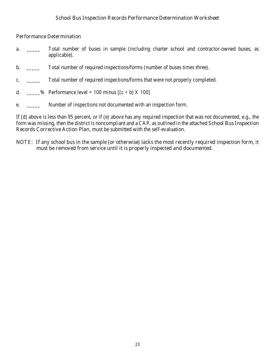 District School Transportation Monitoring Self-evaluation - Florida, Page 26